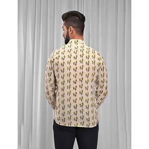 Chemise décontractée pour homme en coton imprimé à manches longues, respirante, en popeline ou tissu Oxford, motifs floraux et à pois, design ODM tendance - Product Image 5