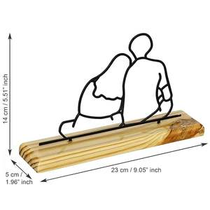 Centre de table romantique au design nouveau et tendance pour les cadeaux de couple pour la Saint-Valentin avec un décor en forme de couple - Product Image 2