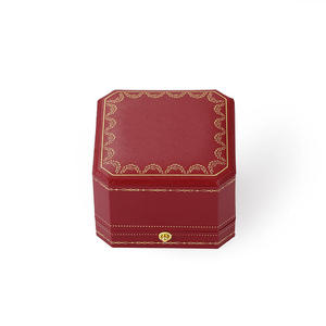 Boîte de rangement pour bijoux Jeulia Vintage Rouge - Boîte à boucles d'oreilles carrée de luxe - Product Image 3