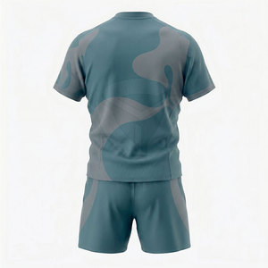 Ensemble uniforme de rugby professionnel pour hommes, tissu respirant, coupe confortable, maillot et short, idéal pour les matchs et les entraînements - Product Image 3