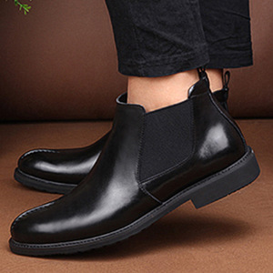 รองเท้าหนังแท้สำหรับธุรกิจ พื้นรองเท้าทนทานต่อการสึกหรอ พร้อมพื้นรองเท้าด้านในระบายอากาศได้ดี รองเท้าทางการสำหรับผู้ชาย รองเท้าทำงาน - Product Image 3