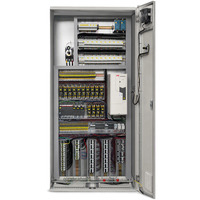Armoire de commande PLC/VFD en acier au carbone, double porte, coffret électrique, montage au sol, panneau d'automatisation industrielle