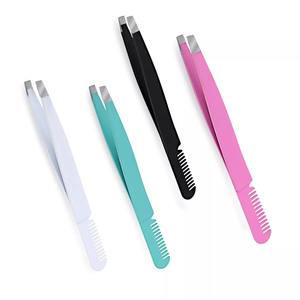 Ensemble de pinces à sourcils en acier inoxydable, vente en gros - Product Image 1