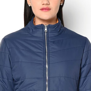 Vestes matelassées brodées à fermeture éclair en acier inoxydable pour femmes, best-seller 2025, polyester, coupe personnalisée, rembourrage en polyester, couleur unie - Product Image 5