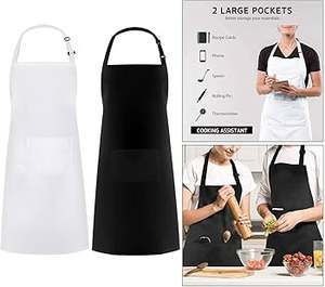 Delantales de algodón reutilizables de alta calidad para el personal de cocina Chefs Baristas Pintura Fiestas Hotel y uniformes de limpieza para todos - Product Image 4