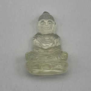 Buda de cristal del desierto libio Natural tallado raro LDG calavera tallada a mano calavera bellamente tallada calavera - Product Image 4