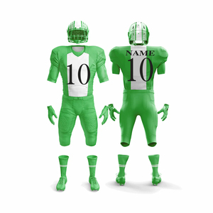 Fabricante de Uniformes de Fútbol Americano, Proveedor OEM, Conjunto de Pantalones y Camiseta de Equipo al por Mayor, Tela Avanzada con Bordado o Sublimación - Product Image 1