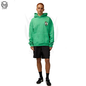 Sweat à capuche pull-over streetwear d'hiver uni pour homme, 100% coton molletonné, avec logo brodé personnalisé, prix de gros abordable, haute qualité, collection 2025 - Product Image 4