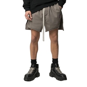 กางเกงขาสั้นผ้าฝ้ายออกกำลังกายสำหรับผู้ชายกางเกงขาสั้นลำลองมีกระเป๋าโลโก้ได้ตามต้องการชุดออกกำลังกายฟิตเนส - Product Image 1