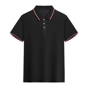 Camiseta de manga corta de calidad premium para hombre, camisetas de polo, poliéster 100%, contraste de color, logotipo personalizado, Polo para hombre - Product Image 3