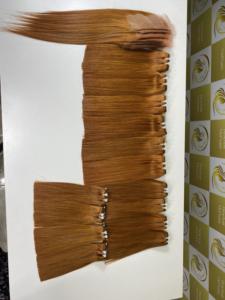 Extensions de cheveux humains vierges vietnamiens blonds exquis de 24 pouces, double trame, tissées à la machine, pour un pose facile - Timehair Vietnam - Product Image 2