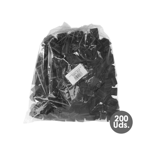 Tappo Terminale Rettangolare in Plastica per Interni Nero. 40x30 mm. Confezione da 200 Unità. - Product Image 3