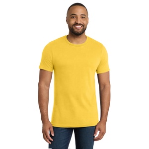 T-shirt en coton à col rond pour homme, manches courtes, couleurs personnalisables, plusieurs tailles, coupe ajustée, régulière ou ample, fabrication sous marque privée - Product Image 1