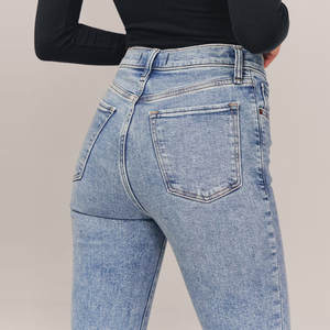 Vente chaude Fabricant Sur Mesure Respirant Femmes Denim Pantalon Bas Prix Haute Qualité À La Mode Conception Femmes Denim Pantalon - Product Image 6