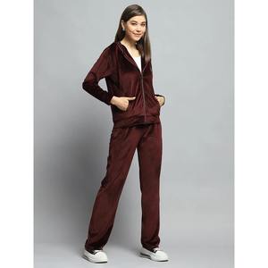 Conjunto Deportivo de Terciopelo Personalizado para Mujer, Sudadera con Cremallera Completa y Pantalones Jogger, Traje Deportivo Casual, Marca Privada OEM - Product Image 2