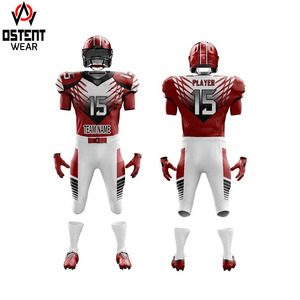 Ensemble de maillots de football américain à manches courtes conçus sur mesure vêtements de sport uniformes d'équipe - Product Image 5