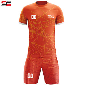 Material de poliéster de buena calidad Equipo Últimos diseños Impresión sublimada Conjunto de uniformes de fútbol Jersey personalizado - Product Image 3