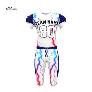Haute qualité 100% Polyester maillot de Football américain respirant maille haut numéro équipe uniforme ensemble Sublimation vêtements de sport - Product Image 6