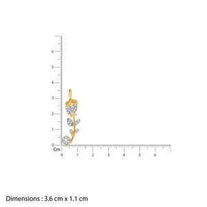 สร้อยคอจี้เพชรโรสโกลด์หรูหราจี้เพชรสวยงามเครื่องประดับมีสไตล์เหมาะสำหรับงานแต่งงานวันเกิดหรือเป็นของขวัญ - Product Image 2