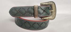 Top Selling Handcrafted Genuine Leather <b>Western</b> <b>Belts</b> Genuine Leather Customized Size and Color Traditional Fancy <b>Men</b> Party <b>Belt</b> - Product Image 4