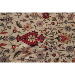 Vintage Turkish Rug, 12.9x19.6 ft Rug, <b>Red</b> Plants & trees <b>Wool</b> Rug - Product Image 5