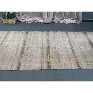 3.7x10.3 ft <b>Rug</b>, <b>Runner</b> Turkish <b>Rug</b>, Gray Solid <b>Rug</b> - Product Image 5