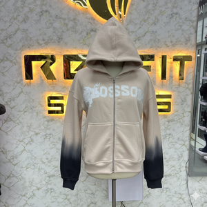 Sudadera con cremallera para hombre Diseño único Impreso Puff 100% Algodón Hecho en fábrica para la temporada de invierno Precio barato Sudadera con capucha más demandada - Product Image 3