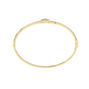 Fabulous 18K <b>Gold</b> Lab Grown Diamond Bracelet & <b>Bangle</b> Luxurious Jewelry Accessory - Product Image 4
