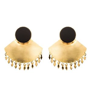 Boucles d'oreilles en laiton pour femme avec charme antique et design délicat pour une soirée élégante ou une tenue formelle - Product Image 1