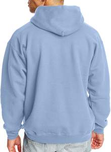 Sweat à capuche oversize pour homme 100% coton, poids lourd, épaules tombantes, sans cordon, polaire d'hiver, technique lavée, col à capuche - Product Image 2