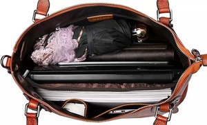 2022ใหม่สไตล์ผู้หญิงหนังแท้กระเป๋าสะพายกระเป๋าหนังกระเป๋าถือกระเป๋าหนังสำหรับสุภาพสตรีโดยเพิ่มสวม - Product Image 3