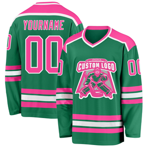 Maillots de hockey sur glace à sublimation avec logo personnalisé de qualité supérieure 100% polyester maillot d'équipe de hockey sur glace pour athlètes professionnels - Product Image 6