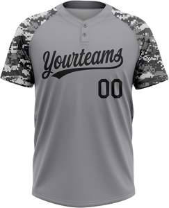 Venta al por mayor Jersey de béisbol de manga corta en blanco barato con opciones de sublimación de características de talla grande transpirable - Product Image 3