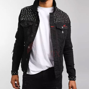 Venta al por mayor ligero 100% algodón strass chaqueta cómodo y duradero material strass detalle - Product Image 1