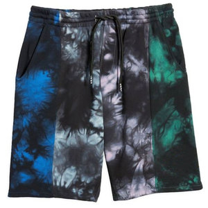 Haute qualité été séchage rapide 100% polyester taille élastique maillots de bain Shorts de plage hommes logo personnalisé conseil plage cravate teinture Shorts - Product Image 1