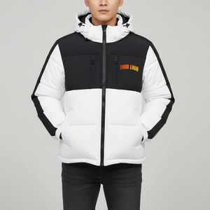 Veste matelassée légère à logo personnalisé pour homme, de haute qualité, rembourrage en coton, col montant, imperméable, respirante, veste d'hiver pour homme - Product Image 1