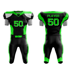 Ensembles uniformes légers de numéro de nom d'équipe personnalisé par sublimation Vêtements de sport de plein air respirants Uniformes de football américain - Product Image 3