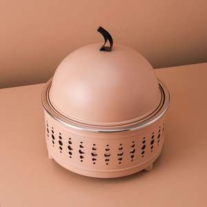 Aspecto árabe personalizado terminado hecho a mano clásico decorativo Medio Oriente calentador de alimentos Buffet Hotpot cazuelas calentador de ollas calientes - Product Image 4