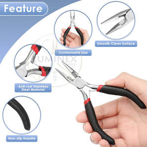 Juego de alicates de joyería para accesorios de bricolaje, cuentas y reparaciones Alicates de joyería duraderos para uso profesional y doméstico - Product Image 4