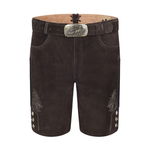 Suave ligero nuevo cuero genuino de alta calidad personalizado Lederhosen proveedor bávaro prendas Trachten pantalones cortos para hombres - Product Image 2