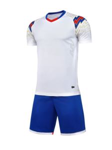 Maillots de football personnalisés de haute qualité par sublimation, respirants, légers, antibactériens, col en V, unisexes, imprimés, à manches courtes - Product Image 4