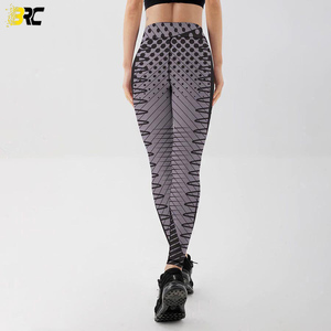 Legging de Yoga imprimé par Sublimation pour femmes, pantalon moulant avec poche, nouveau Design personnalisé - Product Image 5