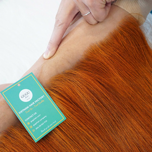 Nueva Llegada 100% Extensiones de Cabello Vietnamita Super Doble Extensiones de Cabello de Trama Naranja Quemada para Mujeres Precio Al por Mayor - Product Image 5