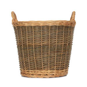 Petit Panier À Bûches En Osier Double De Toile De Jute Non Pelée Panier En Osier Pratique - Product Image 4