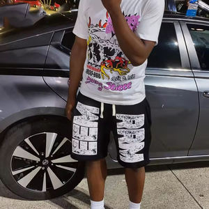 Wholesale Streetwear <b>Shorts</b> Heavyweight 100% Cotton Custom Screen Printing logo Vintage Custom <b>Shorts</b> for <b>Men</b> - Product Image 1