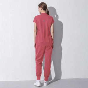 ชุดพยาบาลสำหรับผู้หญิง ชุดยูนิฟอร์มทางการแพทย์ผ้าฝ้ายสั่งทำ กางเกงจ็อกเกอร์ แขนสั้น เสื้อผ้าสำหรับบุคลากรทางการแพทย์ แห้งเร็ว - Product Image 5