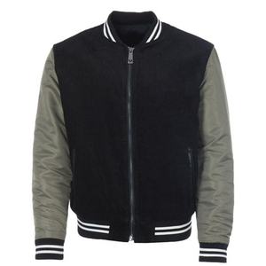 แจ็กเก็ตเลตเตอร์แมนแบบพรีเมี่ยมแจ็คเก็ตทีมเบสบอลมหาวิทยาลัยแจ็กเก็ตมีแขนเสื้อหนังแท้สำหรับผู้ชาย - Product Image 5