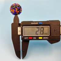 Perles en vrac à trou droit, modèle 664 de la marque Yuang, en résine, couleur diamant, couleurs mélangées AB, pour bricolage et fabrication de bijoux, collection Halloween, vente chaude