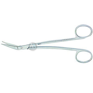 Ciseaux chirurgicaux manuels LOCKLIN 16 cm, acier inoxydable, courbés et tranchants, instruments chirurgicaux dentaires avec poignée ergonomique - Product Image 1