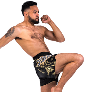 การออกแบบล่าสุด OEM ยอดขายมวยไทยมวย MMA กางเกงขาสั้นที่กําหนดเองมวยไทยกางเกงขาสั้นต่อสู้กางเกงขาสั้นสําหรับชาย - Product Image 5